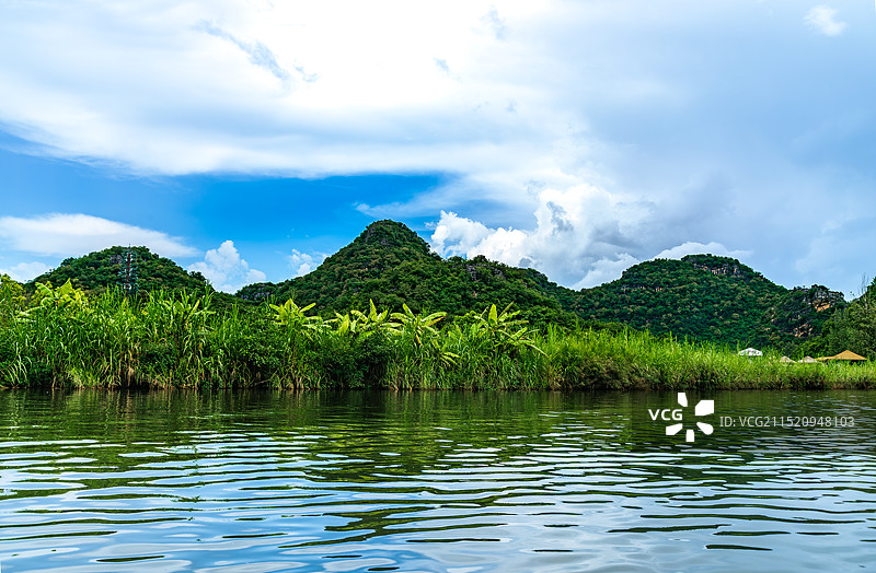 云南省文山州丘北县普者黑风景区-山水风光图片素材