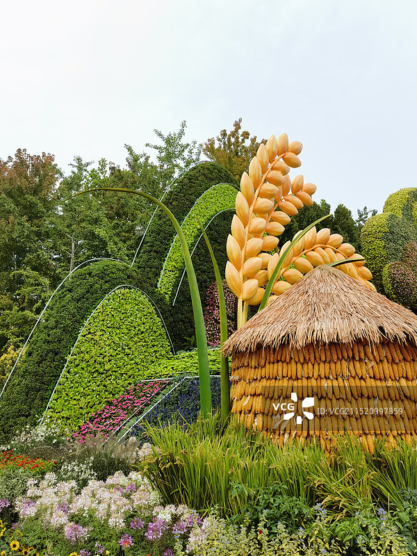 北京国庆花坛原图直出图片素材