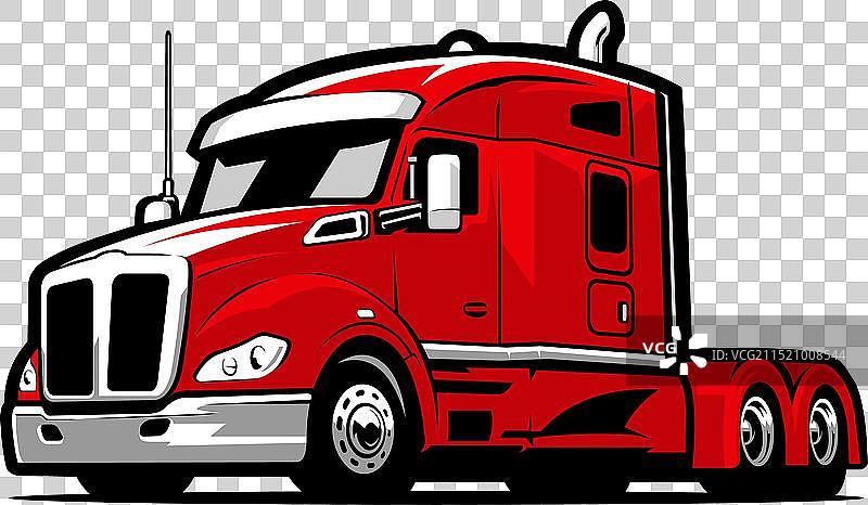 大型半挂卡车图片素材