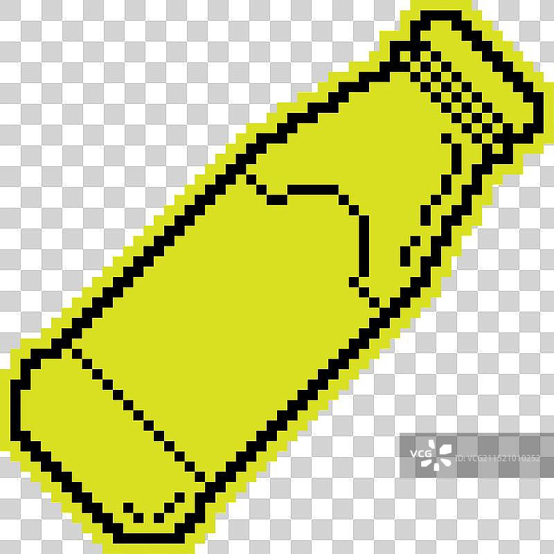 像素剪影图标塑料或玻璃瓶图片素材