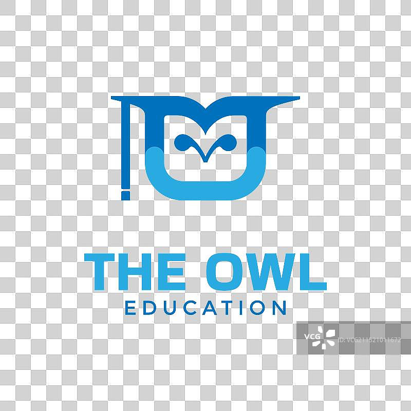 猫头鹰课程和教育图标logo设计图片素材