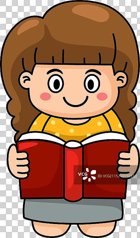 阅读书籍的女孩图片素材