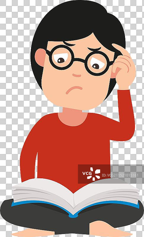 感到压力的思考男人图片素材