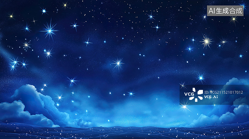 【AI数字艺术】艺术星空背景插图壁纸图片素材