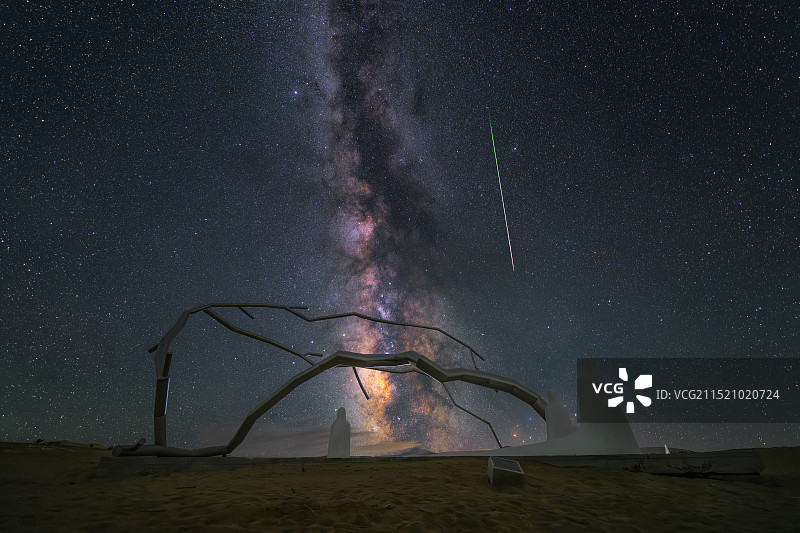 英仙座流星雨图片素材