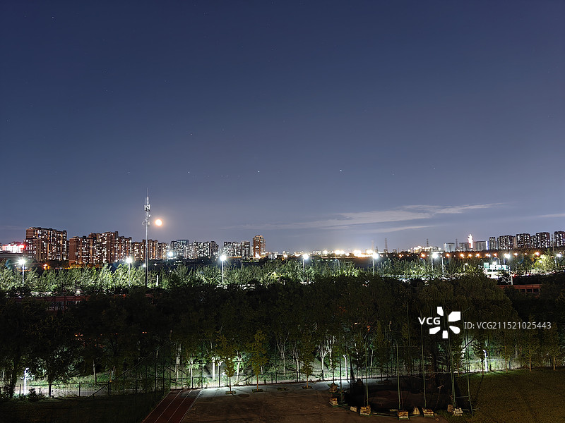 北京市海淀区夜景图片素材