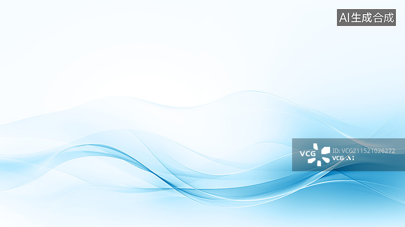 【AI数字艺术】简约的蓝色商务背景图片素材