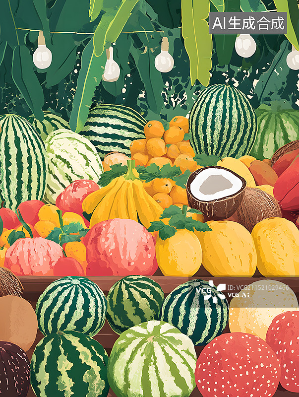 【AI数字艺术】夏日缤纷图片素材