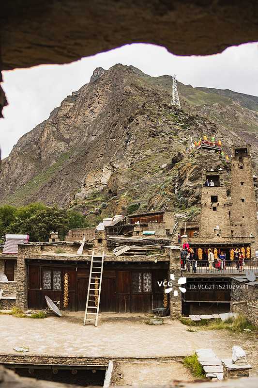 阿坝甘堡藏寨桃坪羌寨旅游景区图片素材