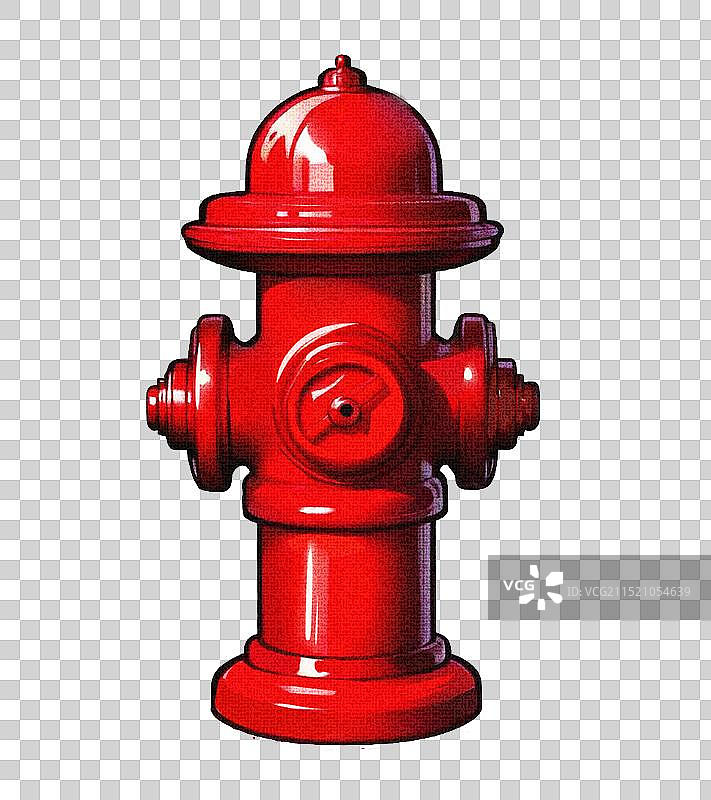 消防栓卡通元素图片素材