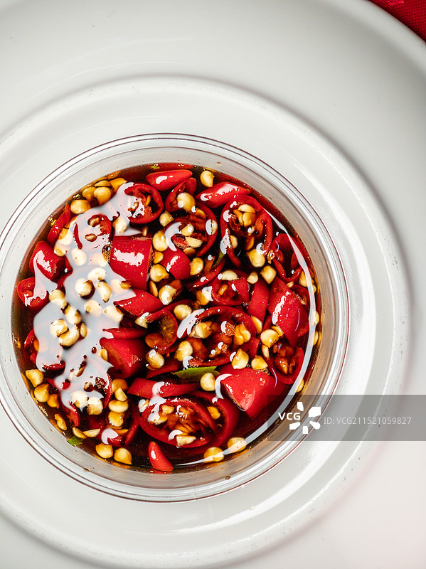 香辣开胃的灵魂蘸料自制辣椒豉油图片素材