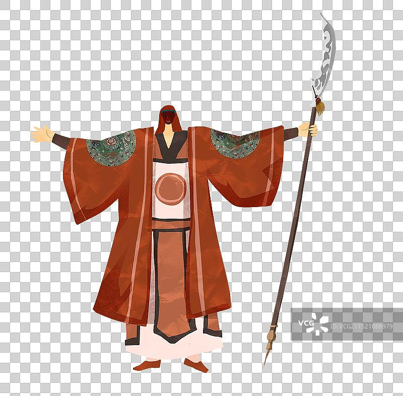 遵义市文化遗产仡佬族傩戏插画元素图片素材