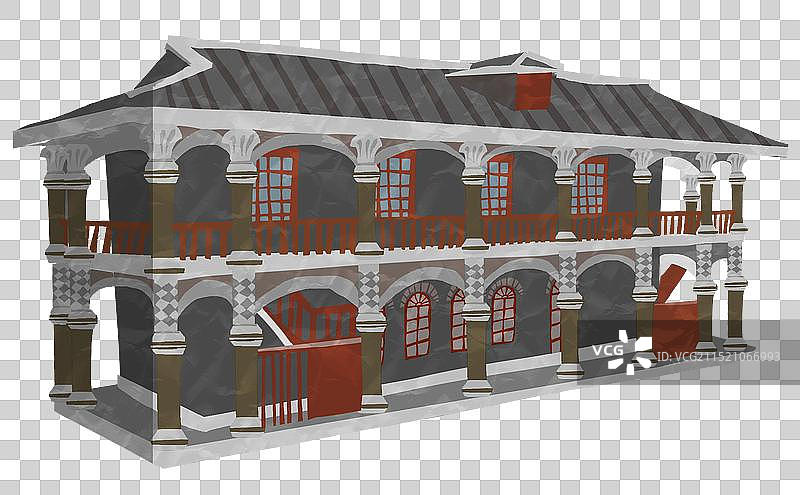 遵义会议会址插画元素图片素材