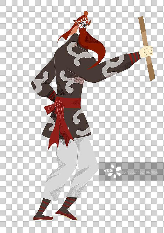 揭阳市文化遗产普宁英歌舞插画元素图片素材