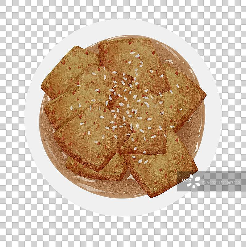 淄博市软烧豆腐插画元素图片素材