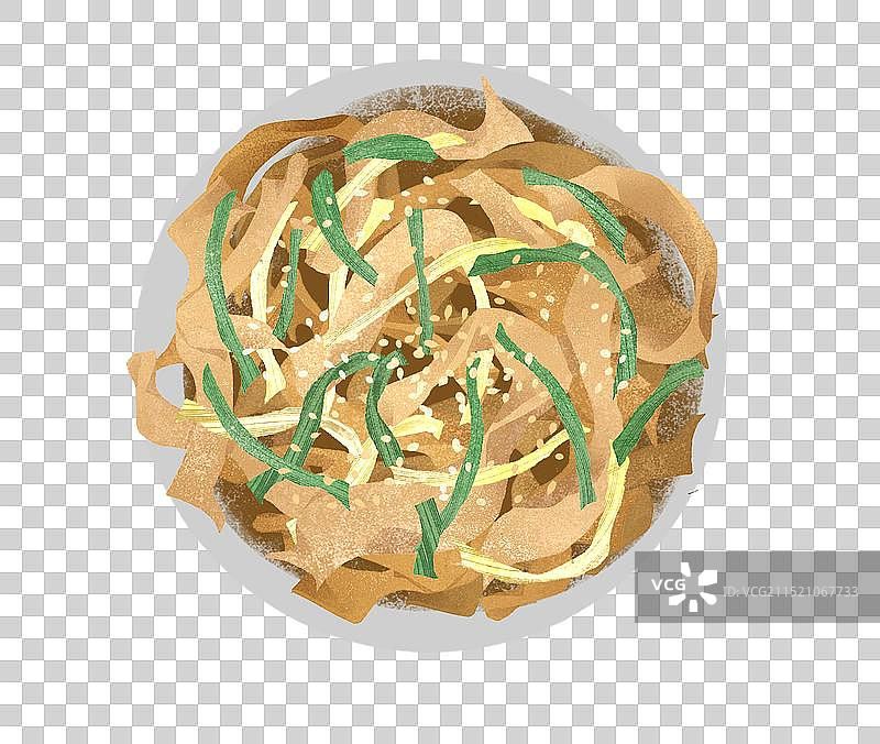 湛江美食梅录烂包镬炒粉插画元素图片素材