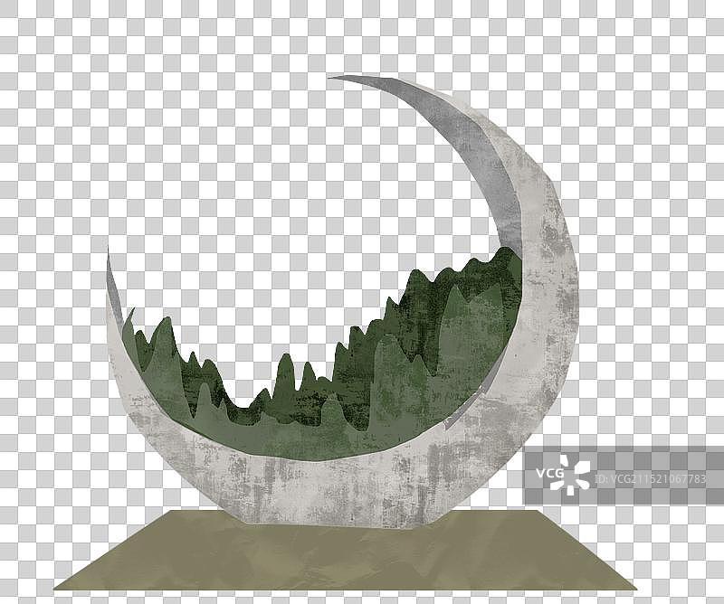 上饶市三江公园插画元素图片素材