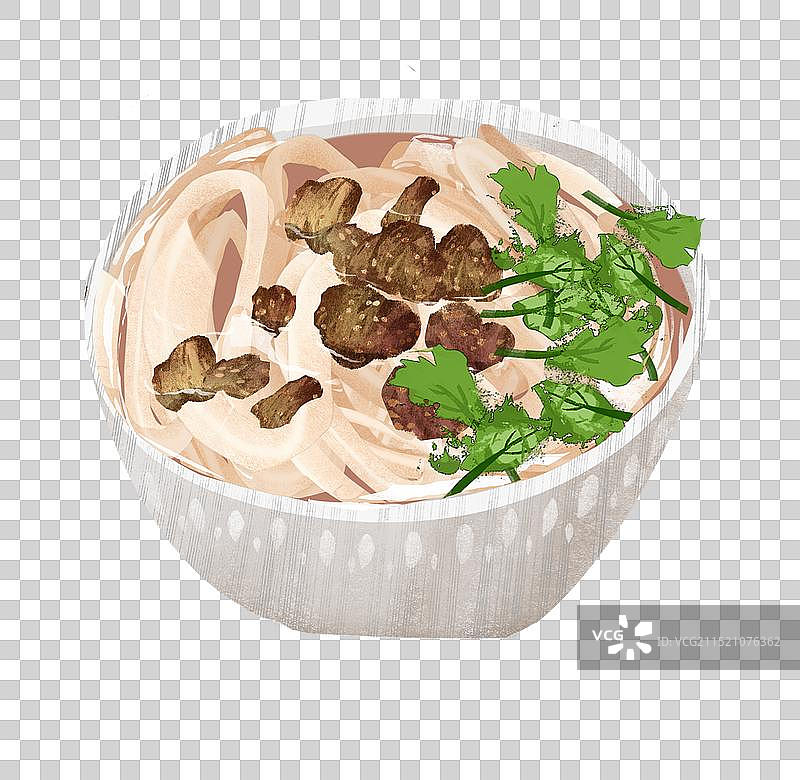 南阳美食板面插画元素图片素材
