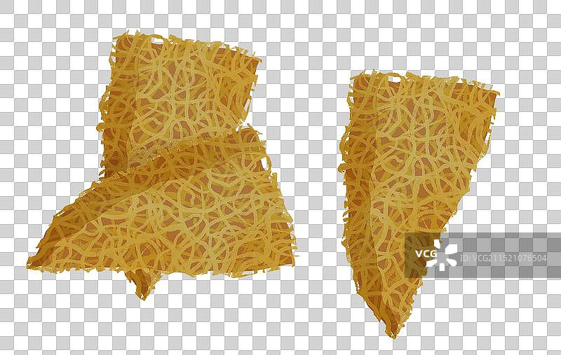 宜昌市美食土家妹情丝饼插画元素图片素材