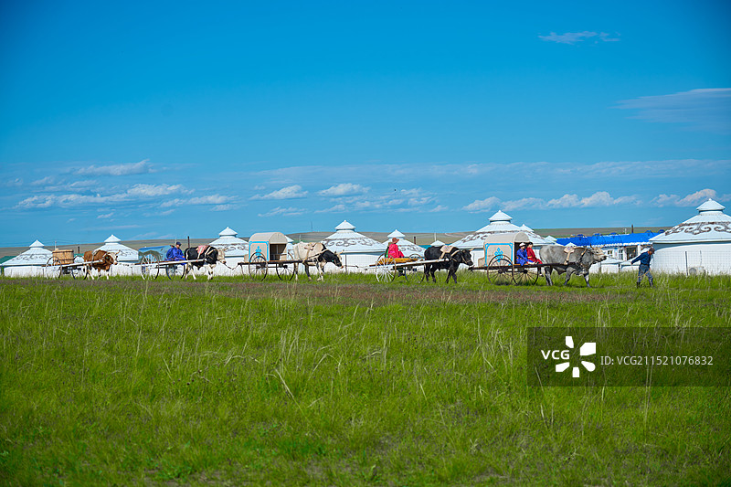 呼伦贝尔巴尔虎蒙古部落图片素材