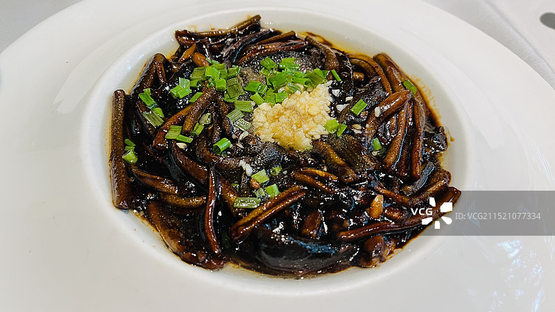 响油鳝丝图片素材