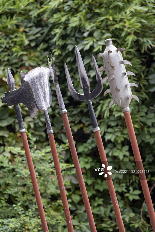 十八般兵器冷兵器武器刀枪斧钺图片素材