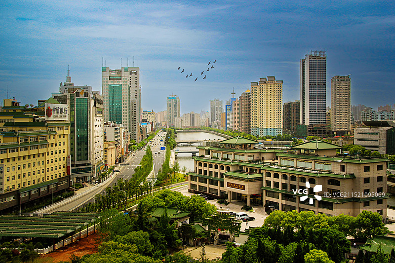 滕王阁景区街景图片素材