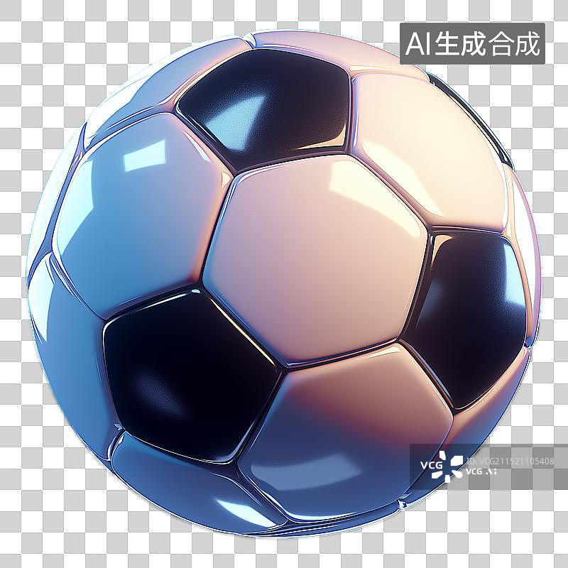 【AI数字艺术】3D卡通足球图片素材