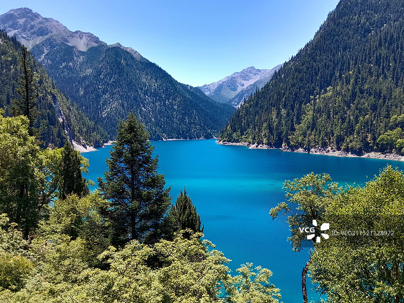 阿坝州九寨沟县嫩恩桑措旅游景区图片素材