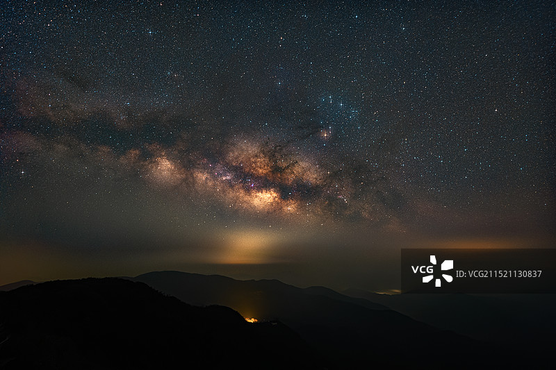 永州阳明山银河图片素材