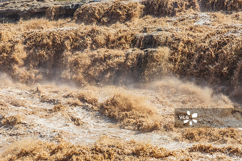 陕西延安市壶口瀑布风光图片素材