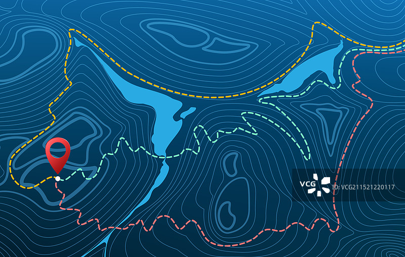 地理线条浮雕图片素材