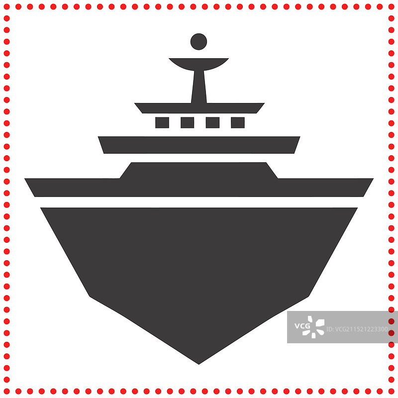 适合海洋的流线型游轮轮廓图片素材
