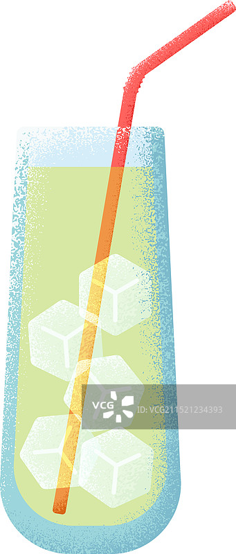 冷饮玻璃杯纹理风格图标图片素材