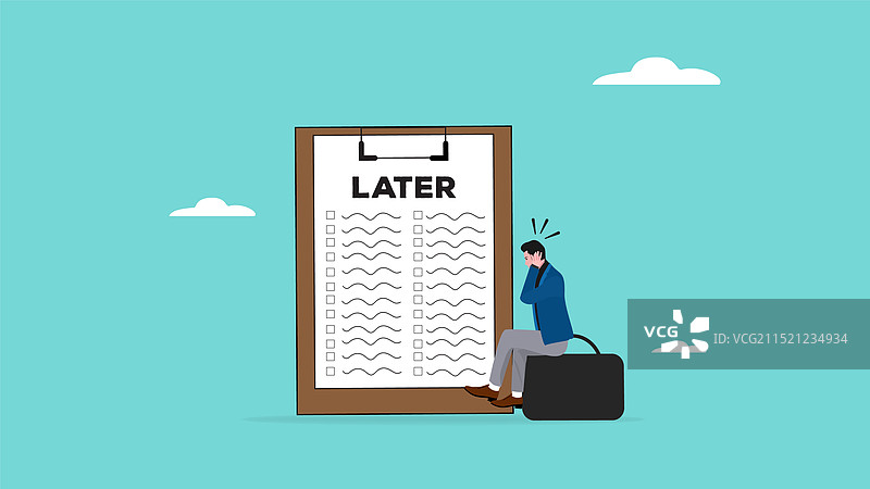 因大量工作堆积而感到有压力图片素材