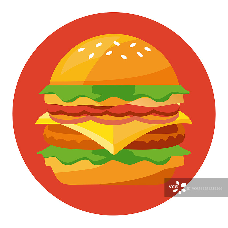 新做的鸡肉汉堡图片素材