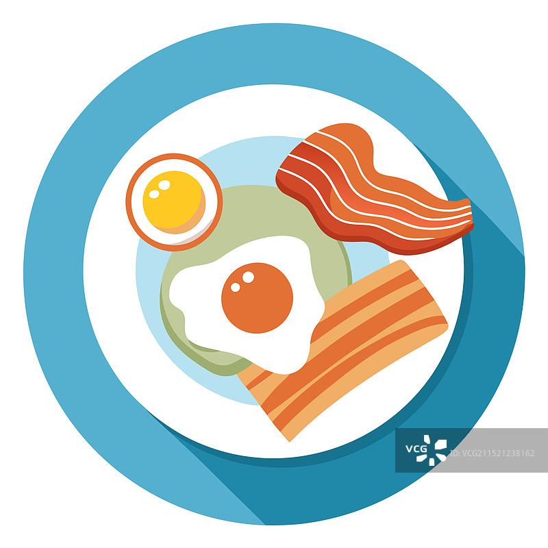 特色烟熏三文鱼炸美味早餐图片素材