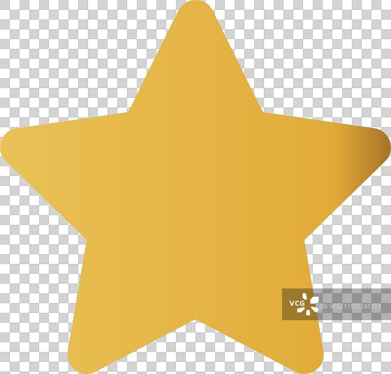 金色星星圆形图标图片素材