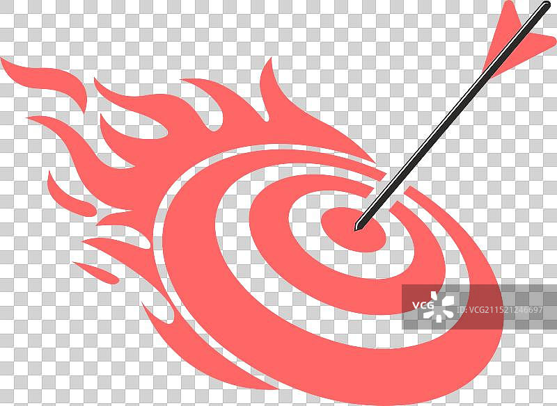 箭头目标运动Logo设计模板图片素材
