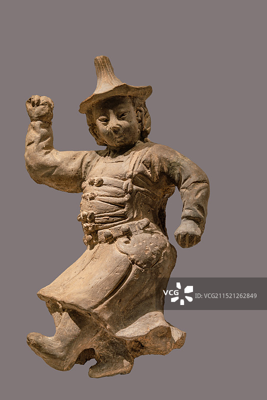焦作市西冯村，杂剧人物俑，跳舞砖雕图片素材