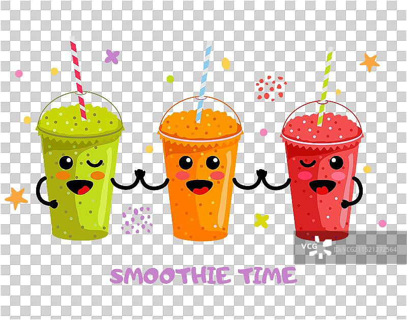 冰沙时光：冰沙或新鲜果汁合集图片素材