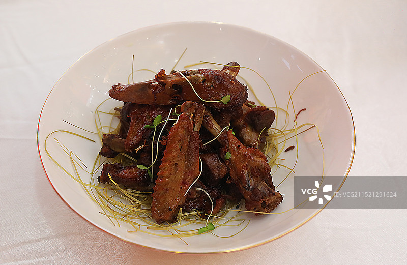 海南菜：香茅酒香嘉积鸭图片素材