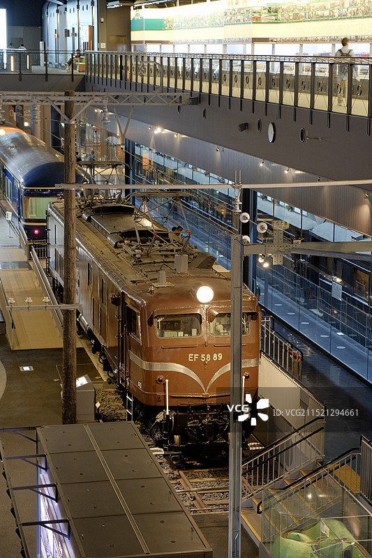 日本埼玉县大宫铁道博物馆展出的EF58动力机车图片素材