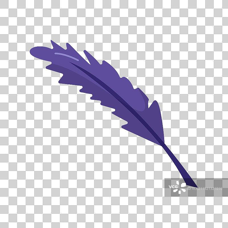 紫色钢笔图标经典文具图片素材