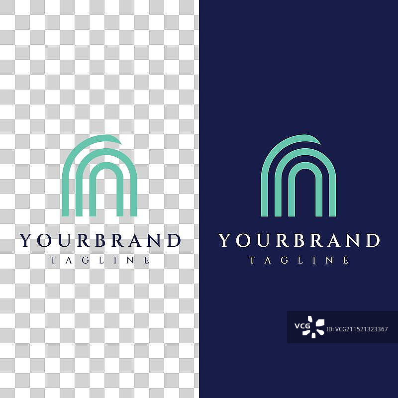 简约开放式门抽象标志室内设计图片素材