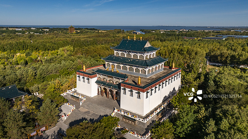 吉林松原查干湖妙音寺 本师佛园图片素材