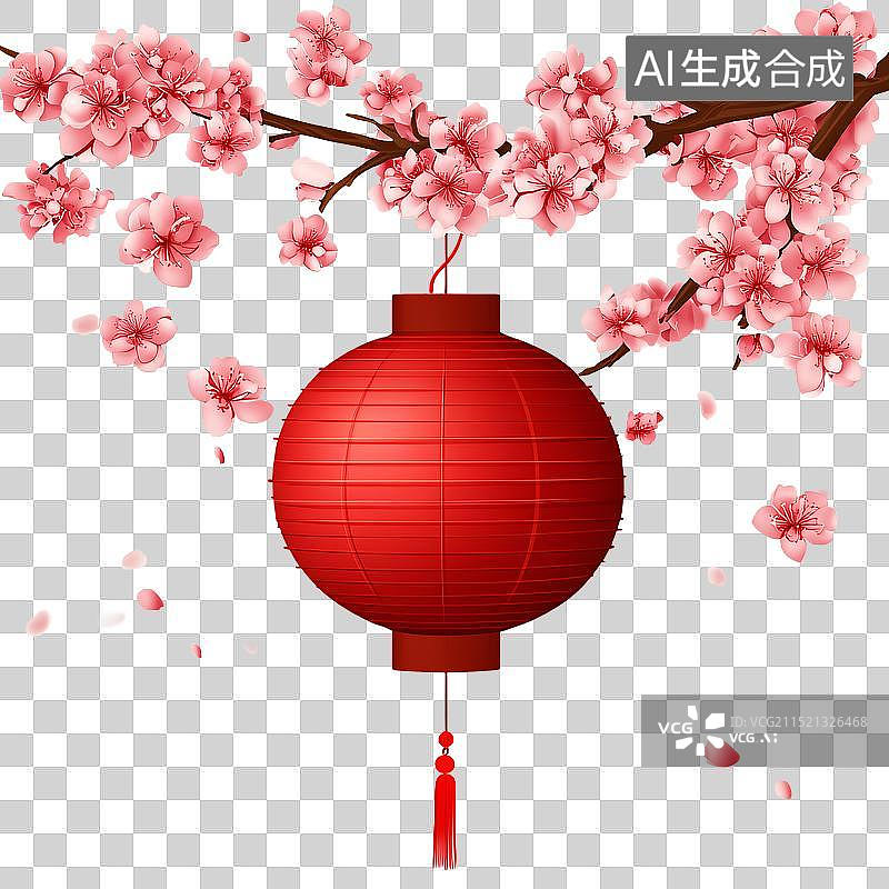 【AI数字艺术】节日灯笼元素图片素材