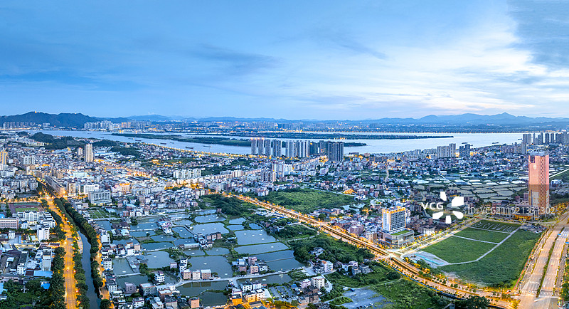 佛山市九江镇夜色图片素材