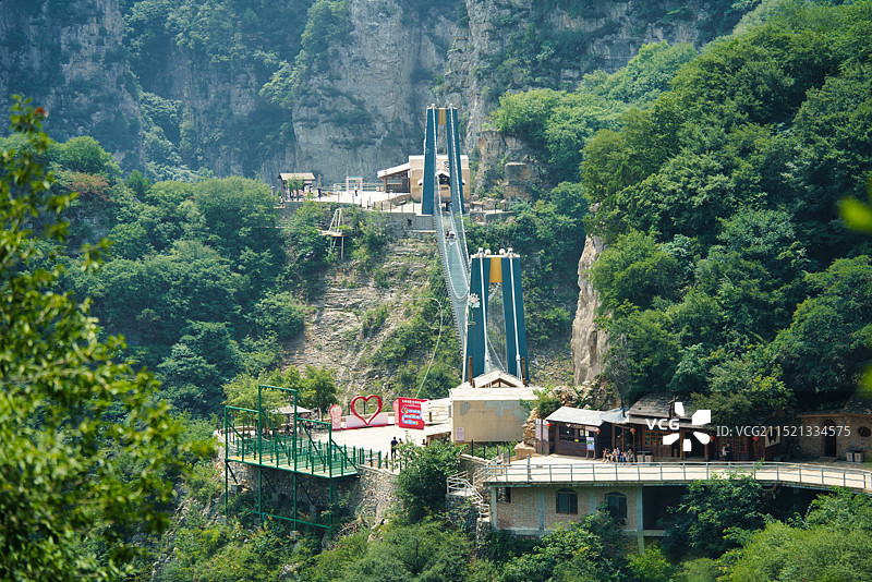 云丘山驾鸯桥图片素材