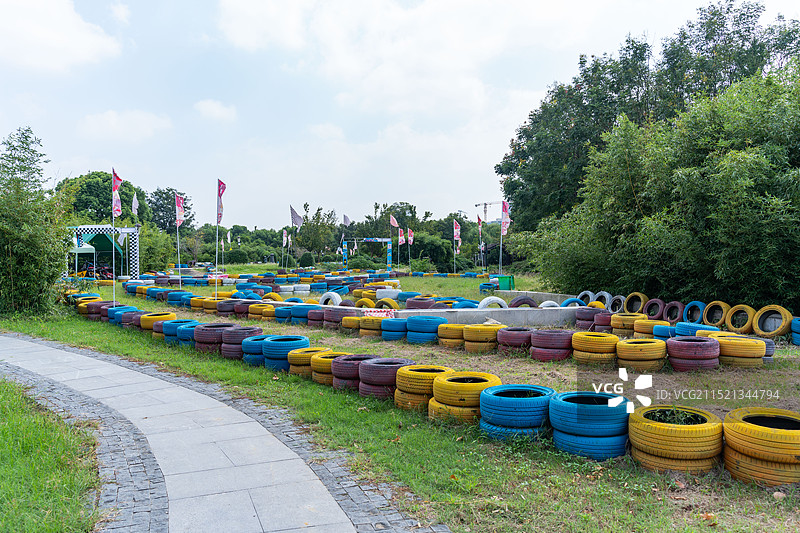 卡丁车 山地车 游乐园图片素材